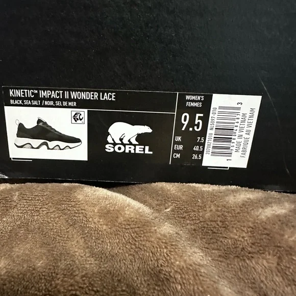 Sorel Women’s kinetic impact two wonder lace Black Sneakers - Picture 4 of 5